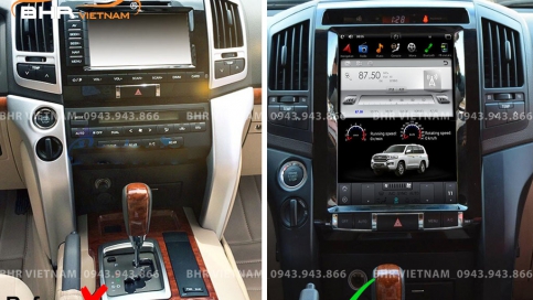 Màn hình DVD Android Tesla Toyota Land Cruiser 2008 - 2015